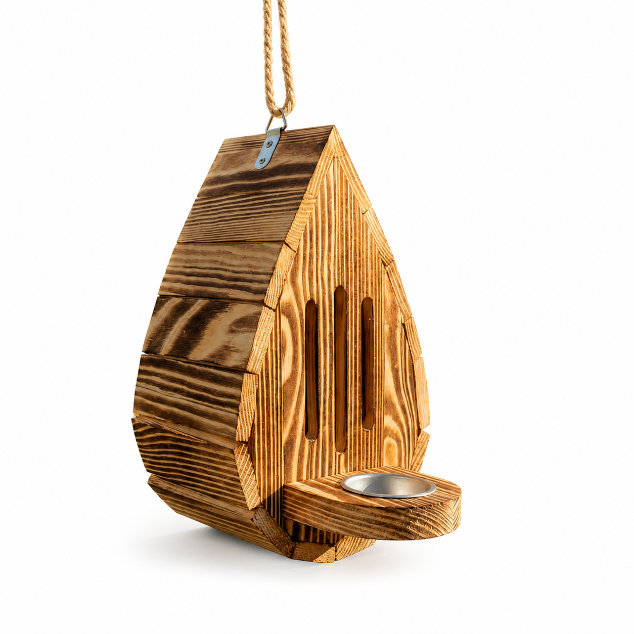 Butterfly House — Teardrop Design, Natural Wood