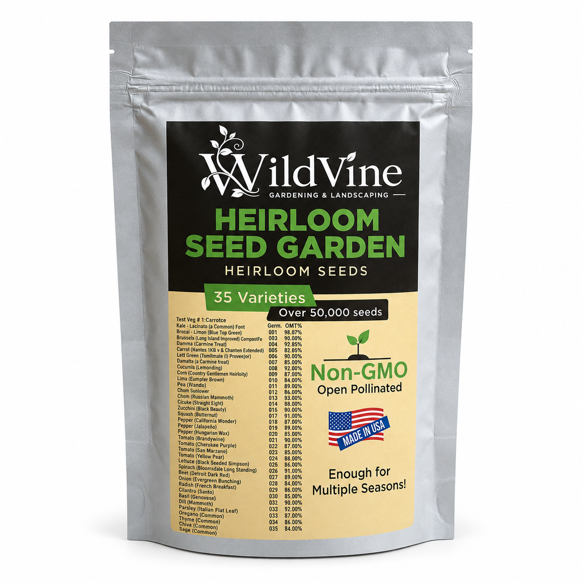 WildVine Heirloom Seed Kit